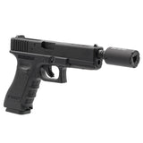 【 5KU 製 】 東京マルイ グロック17 Gen3/G18C対応 メタルアウターバレル 軽量アルミ製 14mm逆ネジ搭載 刻印入り / BK (ブラック) [ GB-429-BK ]