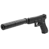 【 5KU 製 】 東京マルイ グロック17 Gen3/G18C対応 メタルアウターバレル 軽量アルミ製 14mm逆ネジ搭載 刻印入り / BK (ブラック) [ GB-429-BK ]