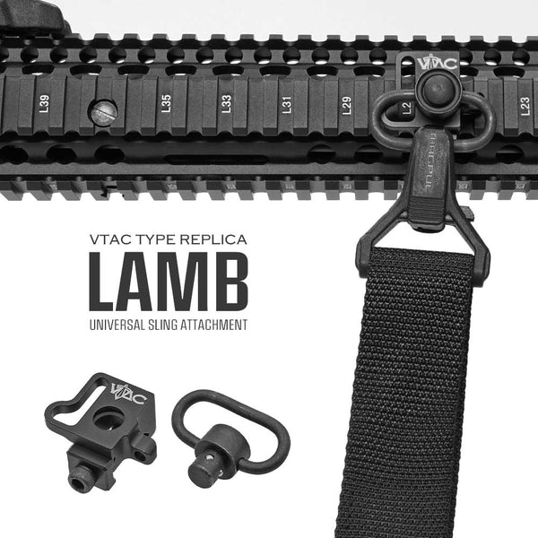 異なる4つの取り付け方！ 【 MP製 】 20mmレイル 対応 VTAC タイプ LAMB スリングマウント & QDスリングスイベル –  エアガン市場 本店