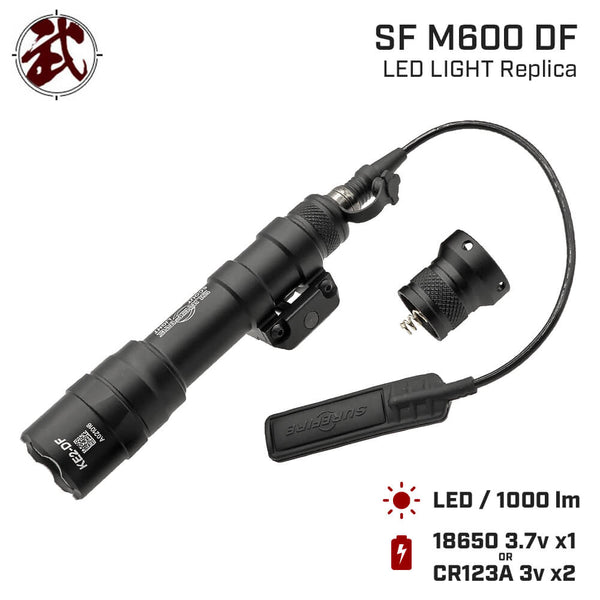 1000ルーメンの超光量 【 SFタイプ 】 M600DF DUAL FUEL 18650リチウム充電池対応 (123A 3vも使用可能 –  エアガン市場 本店