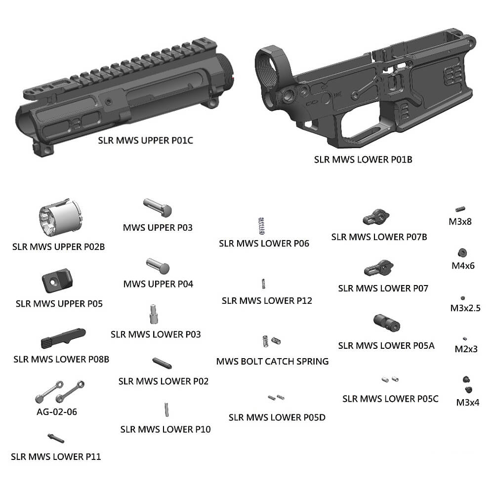 DYTAC SLR B15 Gen2 MWS GBB メタルフレーム