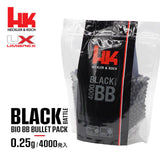 【 H&K 正式ライセンス 】 UMAREX ブラック バイオ BB弾 (0.25g / 4000発入り) - Heckler & Koch BLACK BIO BB