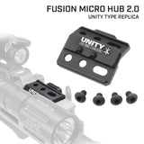 【 UNITY TACTICALタイプ 】 FUSION Micro Hub 2.0 ライト&レーザー オフセットマウント レプリカ 20mmレイル対応