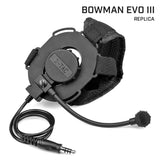 【 Z-TAC 製 】 BOWMAN EVO III ヘッドセット レプリカ BK ブラック 片耳タイプ 無線通信可能