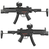 【 ARMY FORCE 製 】電動ガン MP5シリーズ 対応 PDWストック 伸縮式 ワイヤーストック HK416Cスタイル スチール/ポリマー / BK(ブラック)