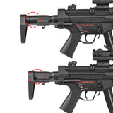 【 ARMY FORCE 製 】電動ガン MP5シリーズ 対応 PDWストック 伸縮式 ワイヤーストック HK416Cスタイル スチール/ポリマー / BK(ブラック)