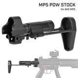 【 ARMY FORCE 製 】電動ガン MP5シリーズ 対応 PDWストック 伸縮式 ワイヤーストック HK416Cスタイル スチール/ポリマー / BK(ブラック)
