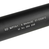 【 Angry Gun 製 】東京マルイ MP7 シリーズ対応 SD サプレッサー サイレンサー ＆ 専用フラッシュハイダー セット リアルマーキング入り 特殊部隊仕様 BK ブラック