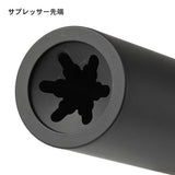 【 Angry Gun 製 】東京マルイ MP7 シリーズ対応 SD サプレッサー サイレンサー ＆ 専用フラッシュハイダー セット リアルマーキング入り 特殊部隊仕様 BK ブラック