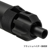 【 Angry Gun 製 】東京マルイ MP7 シリーズ対応 SD サプレッサー サイレンサー ＆ 専用フラッシュハイダー セット リアルマーキング入り 特殊部隊仕様 BK ブラック