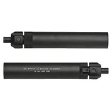 【 Angry Gun 製 】東京マルイ MP7 シリーズ対応 SD サプレッサー サイレンサー ＆ 専用フラッシュハイダー セット リアルマーキング入り 特殊部隊仕様 BK ブラック