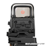 【 AIM-O 製 】EOTech 553 ホロサイト ドットサイト レプリカ レッド/グリーンレティクル搭載 ミラーレンズ 反射低減レンズ