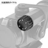 【 AIM-O 製 】COMP M2 ドットサイト レプリカ レッド/グリーンレティクル搭載 ミラーレンズ (ハイ/ローマウント選択可)