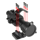 【 AIM-O 製 】COMP M2 ドットサイト レプリカ レッド/グリーンレティクル搭載 ミラーレンズ (ハイ/ローマウント選択可)