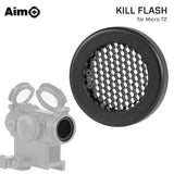 【 AIM-O 製 】マイクロT2対応 キルフラッシュ KILLFLASH レンズプロテクター アルミ製 ハニカム構造
