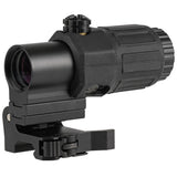 【 AIM-O 製 】EOTech G33 マグニファイア レプリカ STSマウント付き 3倍率 ブースター スコープ アルミ合金＆ラバー製