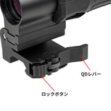 【 AIM-O 製 】EOTech G33 マグニファイア レプリカ STSマウント付き 3倍率 ブースター スコープ アルミ合金＆ラバー製
