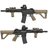 【 Arts Airsoft 製 】KAC正式ライセンス Knight's Armament 200-600M フォールディング フロント & リアサイト セット 高品質スチール & アルミ製 BUIS バックアップサイト