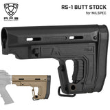 【 APS 製 】 M4シリーズ対応 RS-1 ライフルストック GEN2 バッテリー収納可 軍用グレードポリファイバー樹脂 カービンストック