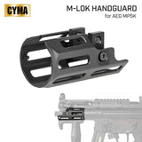 【 CYMA 製 】東京マルイ ハイサイクル電動ガン MP5K(クルツ) 対応 MIタイプ M-LOK ハンドガード レプリカ アルミ合金製 BK ブラック