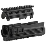 【 CYMA 製 】電動ガン AKシリーズ対応 CAAタイプ 20mmレールハンドガード ＆ ピストルグリップ VFC系規格 ポリマー樹脂製 アッパー/ロアー BK ブラック