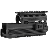 【 CYMA 製 】電動ガン AKシリーズ対応 CAAタイプ 20mmレールハンドガード ＆ ピストルグリップ VFC系規格 ポリマー樹脂製 アッパー/ロアー BK ブラック