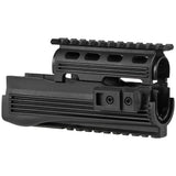 【 CYMA 製 】電動ガン AKシリーズ対応 CAAタイプ 20mmレールハンドガード ＆ ピストルグリップ VFC系規格 ポリマー樹脂製 アッパー/ロアー BK ブラック
