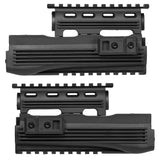 【 CYMA 製 】電動ガン AKシリーズ対応 CAAタイプ 20mmレールハンドガード ＆ ピストルグリップ VFC系規格 ポリマー樹脂製 アッパー/ロアー BK ブラック