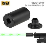 【 CYMA 製 】14mm逆ネジ / 11mm正ネジ 対応 トレーサーユニット コンパクト 紫外線 UVライト 搭載 バッテリー内蔵式