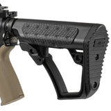 【 CYMA 製 】電動ガン M4シリーズ対応 ストック＆バッファーチューブ セット Daniel Defense正式ライセンス Collapsible Buttstock ポリマー＆ラバー複合素材 BK ブラック [ M238 ]