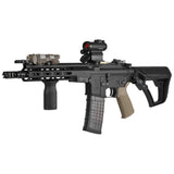 【 CYMA 製 】電動ガン M4シリーズ対応 ストック＆バッファーチューブ セット Daniel Defense正式ライセンス Collapsible Buttstock ポリマー＆ラバー複合素材 BK ブラック [ M238 ]