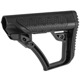 【 CYMA 製 】電動ガン M4シリーズ対応 ストック＆バッファーチューブ セット Daniel Defense正式ライセンス Collapsible Buttstock ポリマー＆ラバー複合素材 BK ブラック [ M238 ]