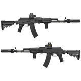 【 PTS 製 】 Dead Air 正式ライセンス 14mm逆ネジ対応 Wolverine AKサプレッサー PBS-1スタイル 6000番台 宇宙航空グレードアルミCNC BK ブラック
