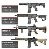 【 DYTAC 製 】スタンダード電動ガン M4 M16 シリーズ 対応 モジュラー アウターバレル セット 14mm逆ネジ搭載 ( S/M/L 3サイズ ) アルミ合金製 ハードアナダイズド仕上げ