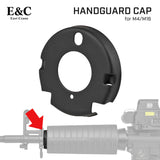 【 E&C 製 】電動ガン M4 M16 シリーズ対応 ハンドガードキャップ フロントキャップ スチール製