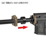 【 E&C 製 】M4 シリーズ対応 DD MFR XS M-LOK ハンドガード レプリカ ( 9.0 / 11.5 インチ 選択可）アルミ合金製 セラミックコーティング仕上