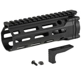 【 E&C 製 】M4 シリーズ対応 DDM4 PDW MFR XL 6" M-LOK ハンドガード レプリカ SLR MLOK MOD2 ハンドストップ付 アルミ合金製 アナダイズド硬化処理
