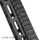 【 E&C 製 】M4 シリーズ対応 DDM4 PDW MFR XL 6" M-LOK ハンドガード レプリカ SLR MLOK MOD2 ハンドストップ付 アルミ合金製 アナダイズド硬化処理