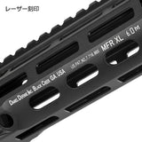 【 E&C 製 】M4 シリーズ対応 DDM4 PDW MFR XL 6" M-LOK ハンドガード レプリカ SLR MLOK MOD2 ハンドストップ付 アルミ合金製 アナダイズド硬化処理