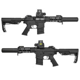 【 E&C 製 】M4 シリーズ対応 MFR XS 6.1" M-LOK ハンドガード レプリカ SLR MLOK MOD2 ハンドストップ付 アルミ合金製 アナダイズド仕上