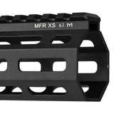 【 E&C 製 】M4 シリーズ対応 MFR XS 6.1" M-LOK ハンドガード レプリカ SLR MLOK MOD2 ハンドストップ付 アルミ合金製 アナダイズド仕上