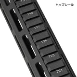 【 E&C 製 】M4 シリーズ対応 MFR XS 6.1" M-LOK ハンドガード レプリカ SLR MLOK MOD2 ハンドストップ付 アルミ合金製 アナダイズド仕上