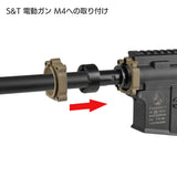 【 E&C 製 】M4 シリーズ対応 MFR XS 6.1" M-LOK ハンドガード レプリカ SLR MLOK MOD2 ハンドストップ付 アルミ合金製 アナダイズド仕上