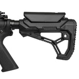 【 E&C 製 】 M4シリーズ対応 DEFACTOR FAB GL-CORE CP ストック レプリカ 軽量ポリマー樹脂 可変チークレスト ＆ ラバーバットパッド付