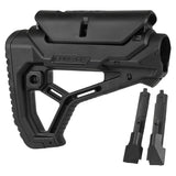 【 E&C 製 】 M4シリーズ対応 DEFACTOR FAB GL-CORE CP ストック レプリカ 軽量ポリマー樹脂 可変チークレスト ＆ ラバーバットパッド付