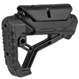 【 E&C 製 】 M4シリーズ対応 DEFACTOR FAB GL-CORE CP ストック レプリカ 軽量ポリマー樹脂 可変チークレスト ＆ ラバーバットパッド付