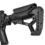 【 E&C 製 】 M4シリーズ対応 DEFACTOR FAB GL-CORE CP ストック レプリカ 軽量ポリマー樹脂 可変チークレスト ＆ ラバーバットパッド付