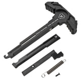 【 E&C 製 】 電動ガン M4 / M16 シリーズ対応 SI ラッチレス チャージングハンドル レプリカ アルミ合金製 BK ブラック