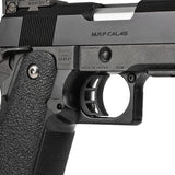 【 E&C 製 】GBB ハイキャパシリーズ対応 トリガー＆トリガーバー セット 亜鉛合金/アルミ製 純正形状 アップグレードパーツ BK ブラック