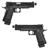 【 E&C 製 】GBB ハイキャパシリーズ対応 トリガー＆トリガーバー セット 亜鉛合金/アルミ製 純正形状 アップグレードパーツ BK ブラック